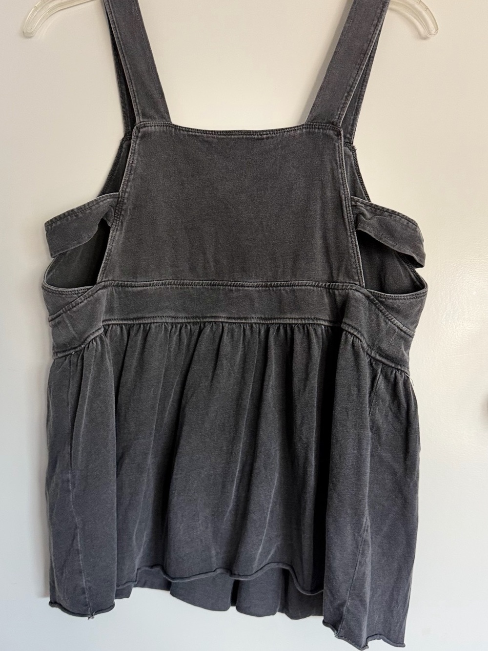 Abound grey / black tank peplum casual summer top - Picture 2 of 2